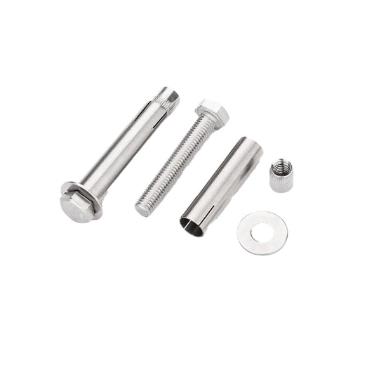 Stainless-steel built-in expansion screws: hexagonal on the outside, expansion-type bolts on the inside ¨C prone to internal explosion