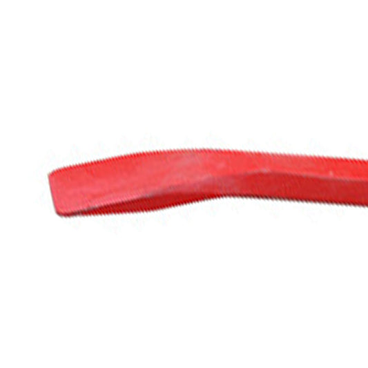 Iron-tipped carbon steel rod, red nail puller/pickaxe