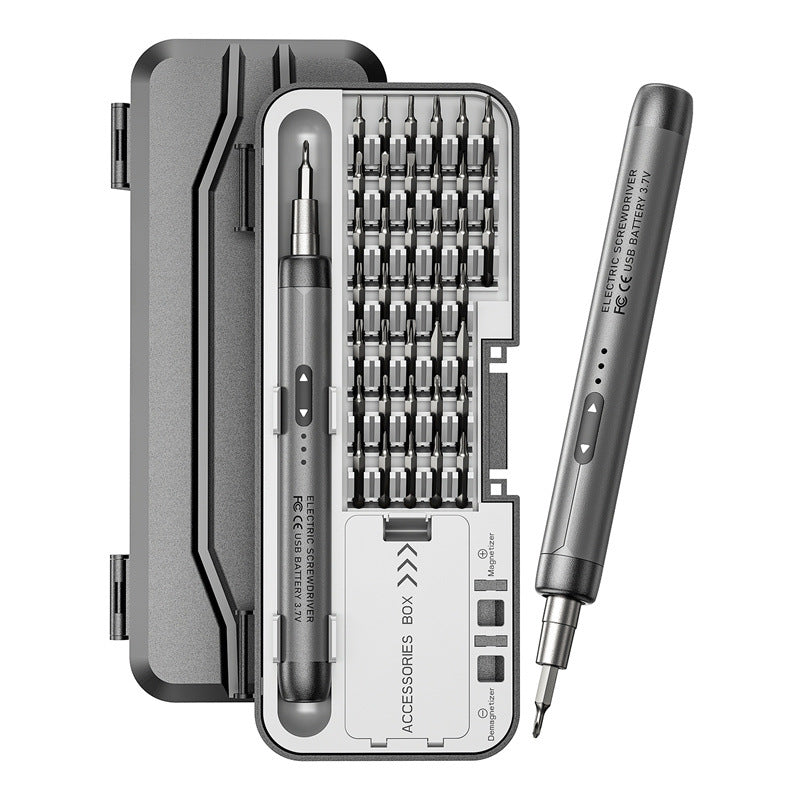 46-in-1 Miniature Precision Electric Screwdriver, Quiet, Durable, Rechargeable, High Torque, Home Repair Tool