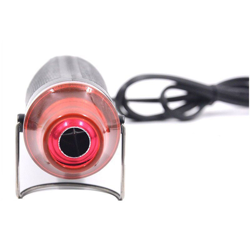 Heat shrink tubing, heat gun, small craft tool for heating polymer clay and heat shrinking tubing for shaping.