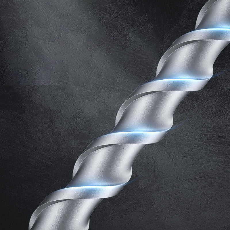 Extended impact hammer drill bit, round shank/square shank, through-wall drill bit, high-hardness concrete drilling head.