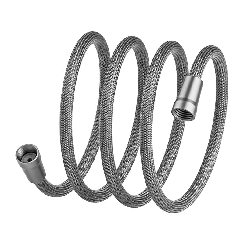 Nylon rope braided shower hose, 4-point universal water pipe, hot and cold water heater explosion-proof pipe, spray head connection pipe