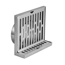 304 Stainless Steel Side Drain for Hotel Bathrooms, Thickened Wall-Mounted Drain, DN50, 5-inch L-Shaped Corner Drain