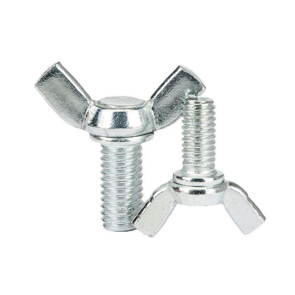 Carbon steel hand-tightened butterfly horn screw, yuanbao butterfly-shaped thumb screw
