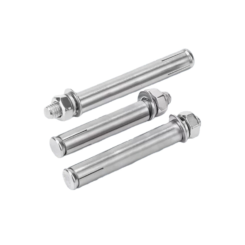 Stainless steel expansion bolts that explode upon tensioning ¨C used for external expansion of foundation bolts and expansion pipes