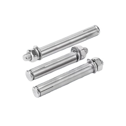Stainless steel expansion bolts that explode upon tensioning ¨C used for external expansion of foundation bolts and expansion pipes