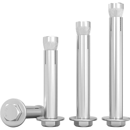 Stainless-steel built-in expansion screws: hexagonal on the outside, expansion-type bolts on the inside ¨C prone to internal explosion