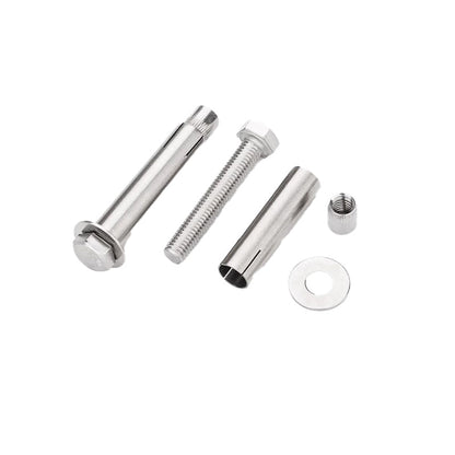Stainless-steel built-in expansion screws: hexagonal on the outside, expansion-type bolts on the inside ¨C prone to internal explosion