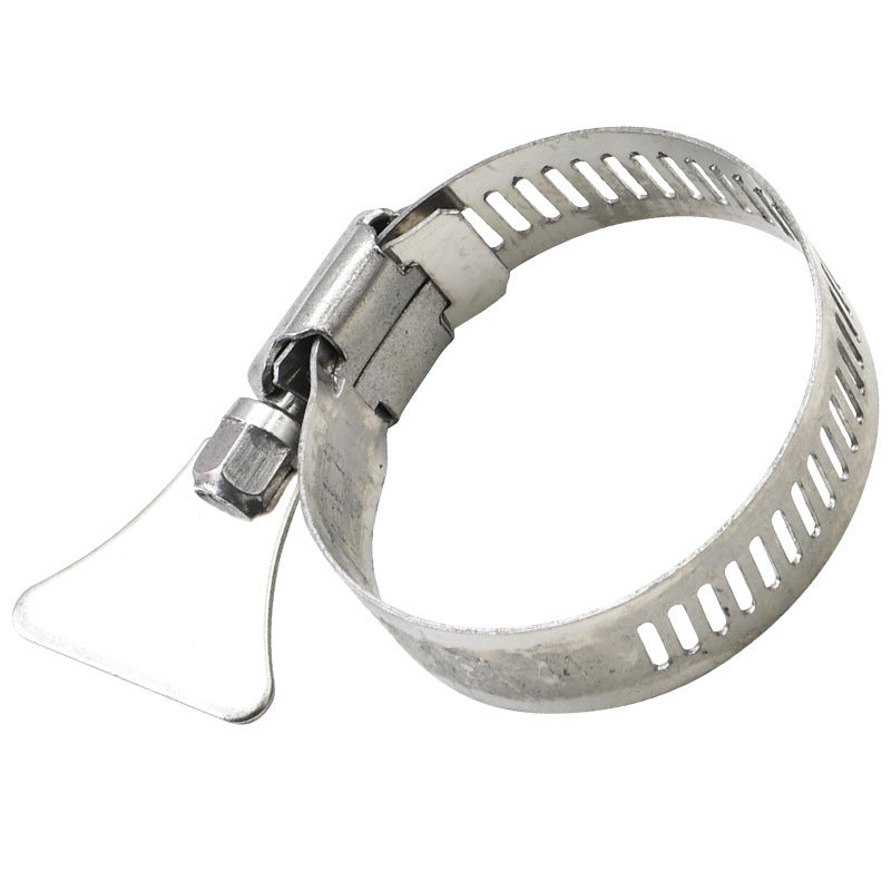 304 Stainless Steel Handle Hose Clamp, Pipe Fixing Clip, Buckle, Ring, and Tightening Device