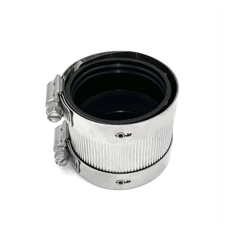 Clamp rings, hoop fixtures, building clamps, tube restraining clips for securing drainage pipes