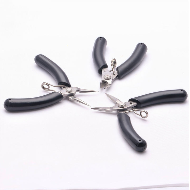 Stainless steel pointed flat-nosed pliers, round-nosed pliers, cutting pliers