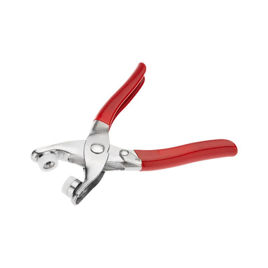 Five-clawed snap fastener pliers ¨C a tool for installing hollow five-clawed snap fasteners on baby crawling garments with metallic snaps