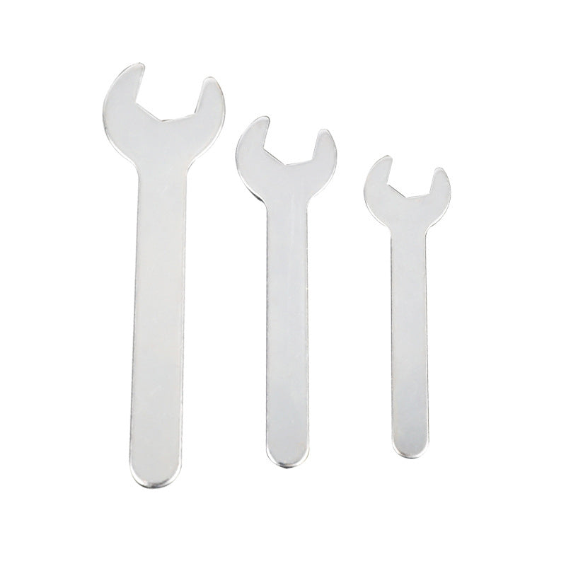 One-way opening stamped iron sheet disposable single-head wrench