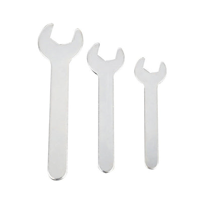 One-way opening stamped iron sheet disposable single-head wrench