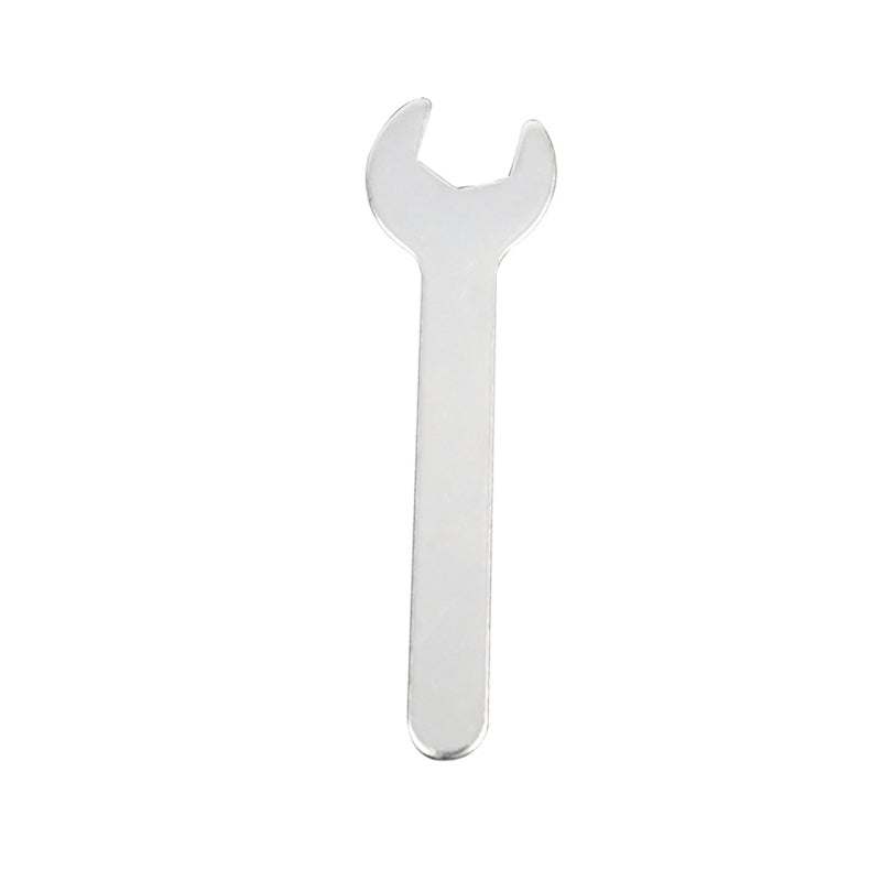 One-way opening stamped iron sheet disposable single-head wrench