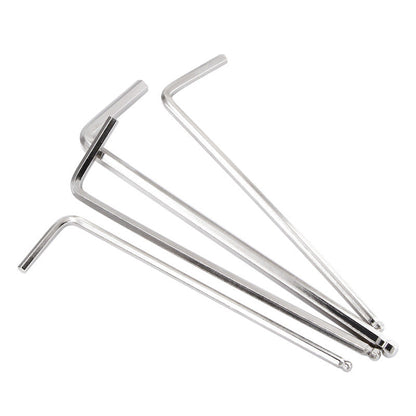 Nickel-plated L-shaped hex wrench, metric screwdriver, manual hex key