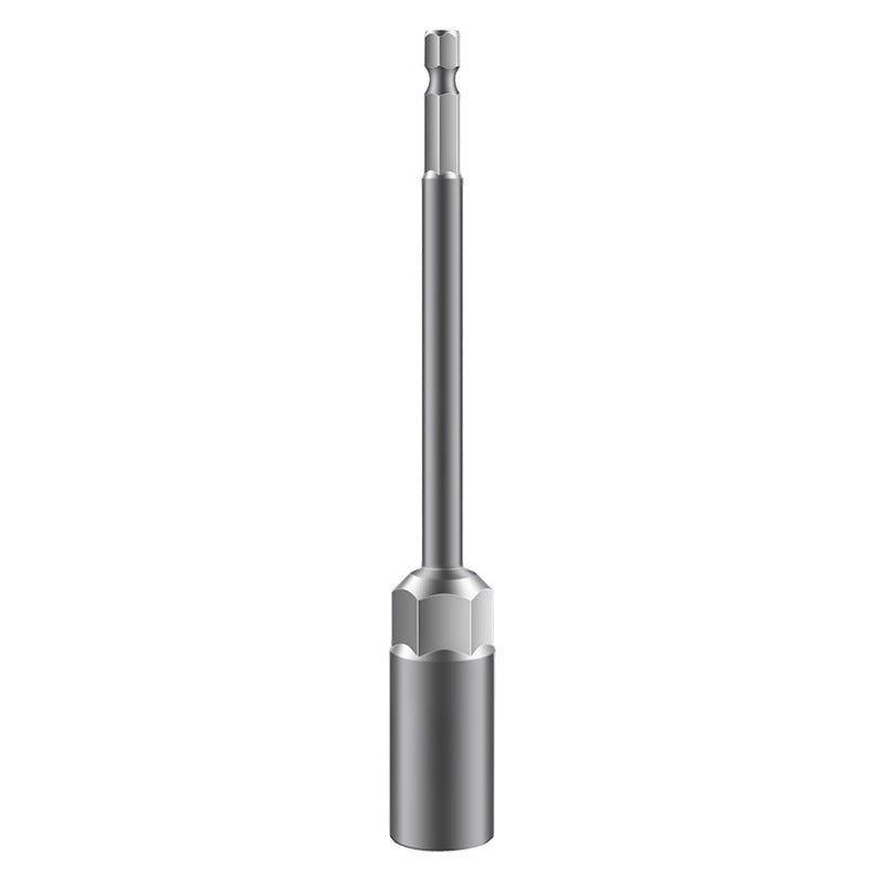 Lengthened socket head, 6-point hex electric screwdriver bit, nut wrench