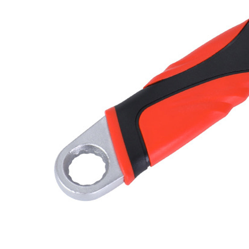 Universal pipe wrench with adjustable opening, suitable for both pipe fitting and loosening tasks