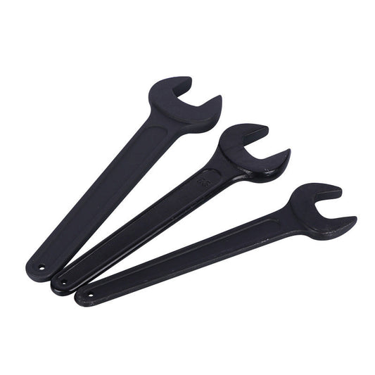 Open-end wrench, black heavy-duty striking wrench, forked punch press force-enhancing wrench