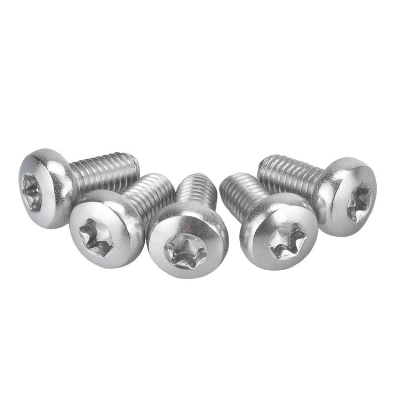 Plum blossom-shaped anti-theft screw head; stainless steel screw with tamper-proof groove mechanism