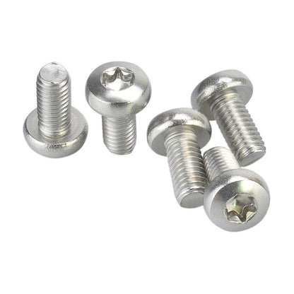 Plum blossom-shaped anti-theft screw head; stainless steel screw with tamper-proof groove mechanism