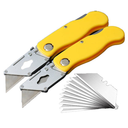 Stainless steel utility knife, lightweight folding utility knife, small craft knife