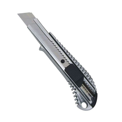 Zinc alloy 18-mm art knife, heavy-duty metal blade