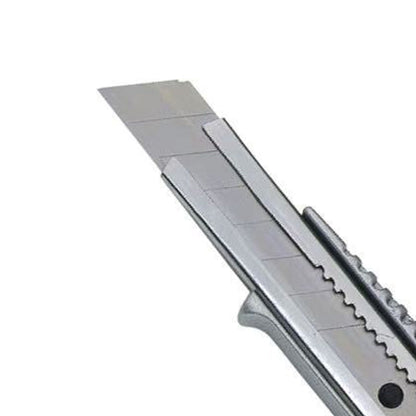 Zinc alloy 18-mm art knife, heavy-duty metal blade