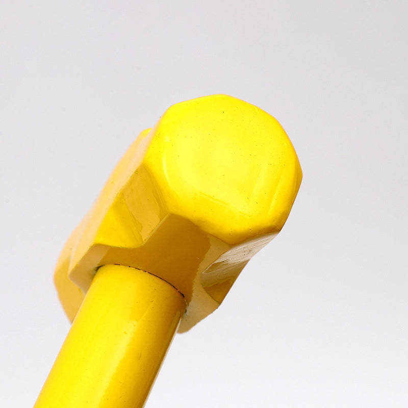 Steel pipe octagonal hammer, iron hammer, used on construction sites as a mallet or octagonal hammer