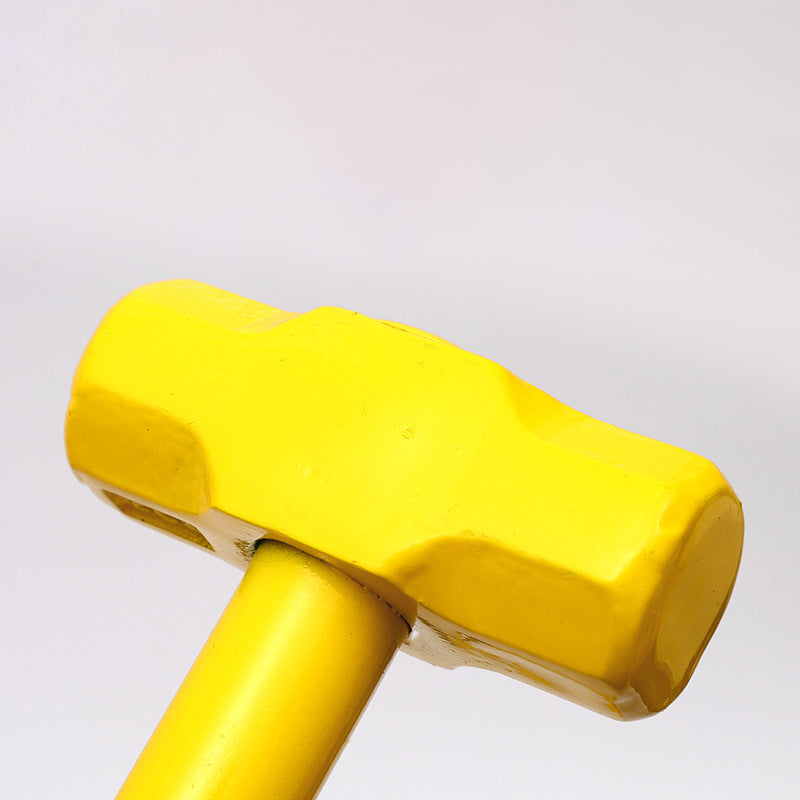 Steel pipe octagonal hammer, iron hammer, used on construction sites as a mallet or octagonal hammer