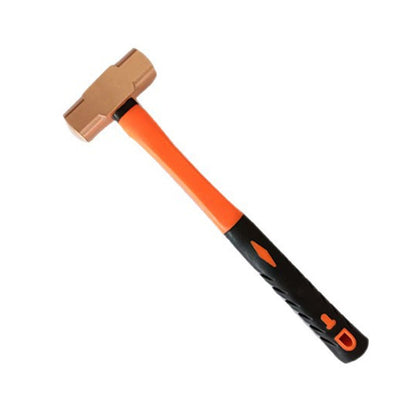 Copper hammer with rubber or plastic handle, brass octagonal hammer
