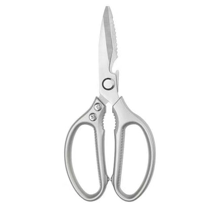 Stainless steel scissors, multi-functional food cutting scissors with aluminum handle
