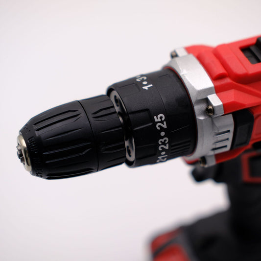 Lightweight and portable 21V 3-in-1 multi-functional multi-speed adjustable electric drill and lithium-ion screwdriver set, 24-piece handheld.