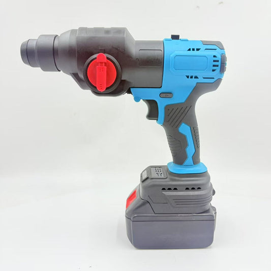 Rechargeable brushless electric hammer and chisel, high-power industrial-grade concrete lithium battery wireless impact drill, lightweight