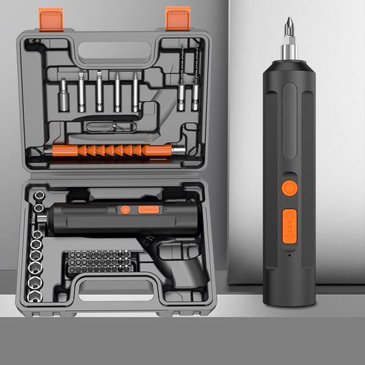 Rechargeable electric screwdriver, mini pistol drill, electric screwdriver, electric screwdriver, household screwdriver tool, lithium battery