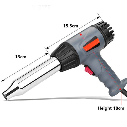 Plastic welding torch, hot air torch, auto repair welding electrode, stepless temperature control, European standard.