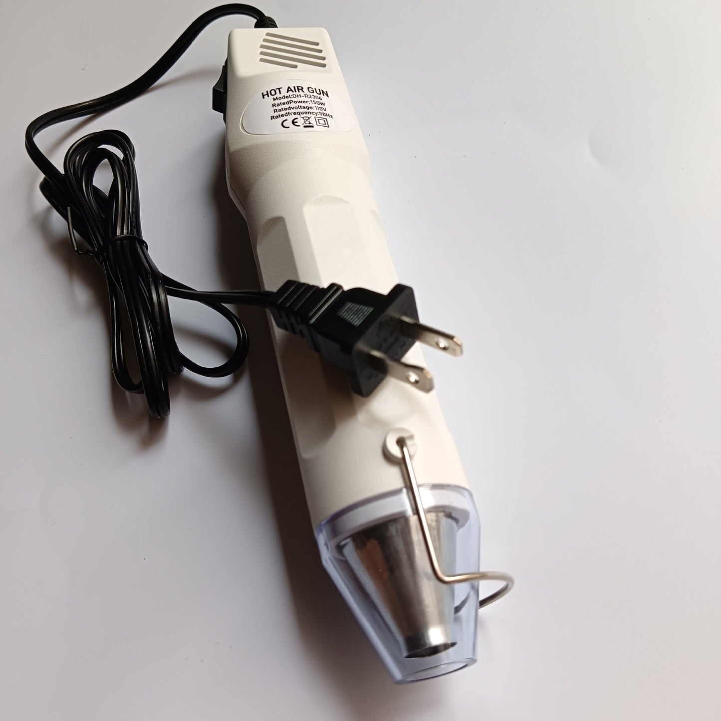 Hot air gun, small baking gun, adjustable speed and temperature for applying film, heat shrink tubing, mobile phone repair, and tile sealing; portable.