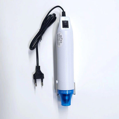 Hot air gun, small baking gun, adjustable speed and temperature for applying film, heat shrink tubing, mobile phone repair, and tile sealing; portable.