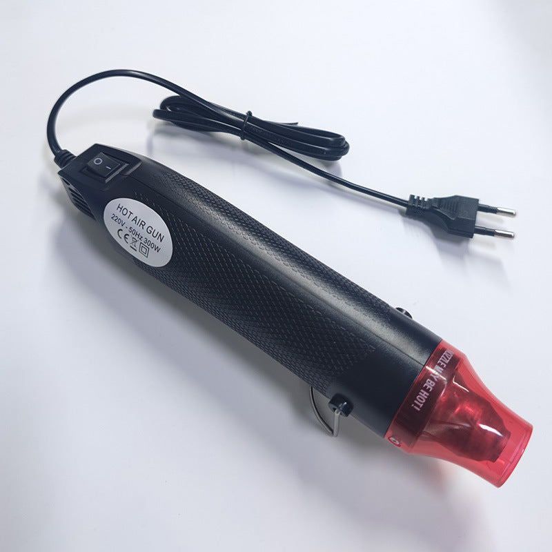 Hot air gun, small baking gun, adjustable speed and temperature for applying film, heat shrink tubing, mobile phone repair, and tile sealing; portable.