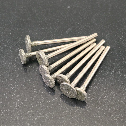 3mm diamond grinding head for jade and jadeite carving, T-shaped grinding head, grinding needle, electric grinder, diamond flat grinding rod for fine carving.