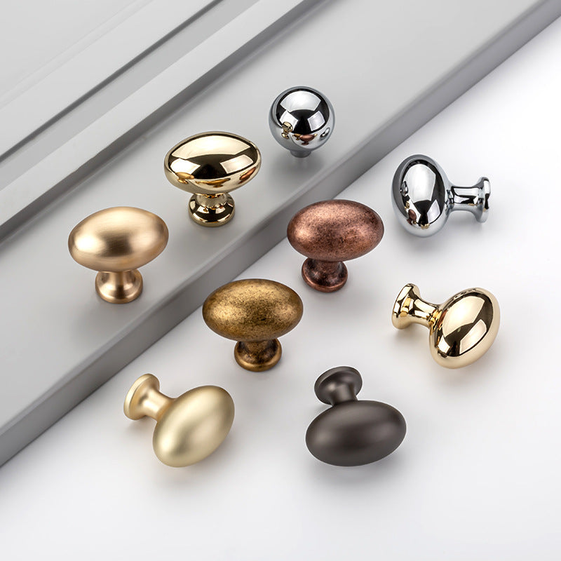 Italian and French style high-end light luxury multi-color wardrobe handles, silver electroplated furniture drawer and cabinet door single hole small handles
