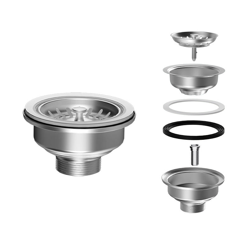 Double-layer stainless steel thickened steel head drain accessories