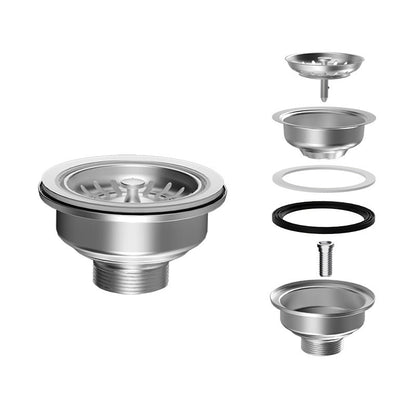 Double-layer stainless steel thickened steel head drain accessories