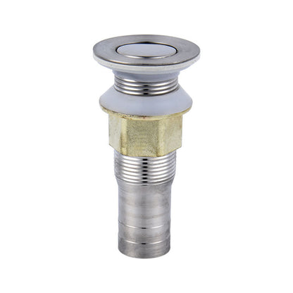 Stainless steel one-piece universal flap drain outlet, ceramic basin/washbasin drain pipe fittings