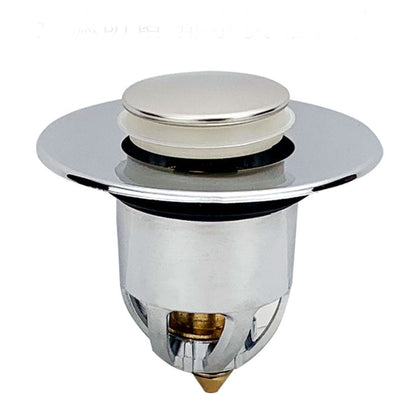 Explosion-proof stainless steel thickened flip-up drain basket; ceramic basin drain basket; thickened one-piece design for easy cleaning.