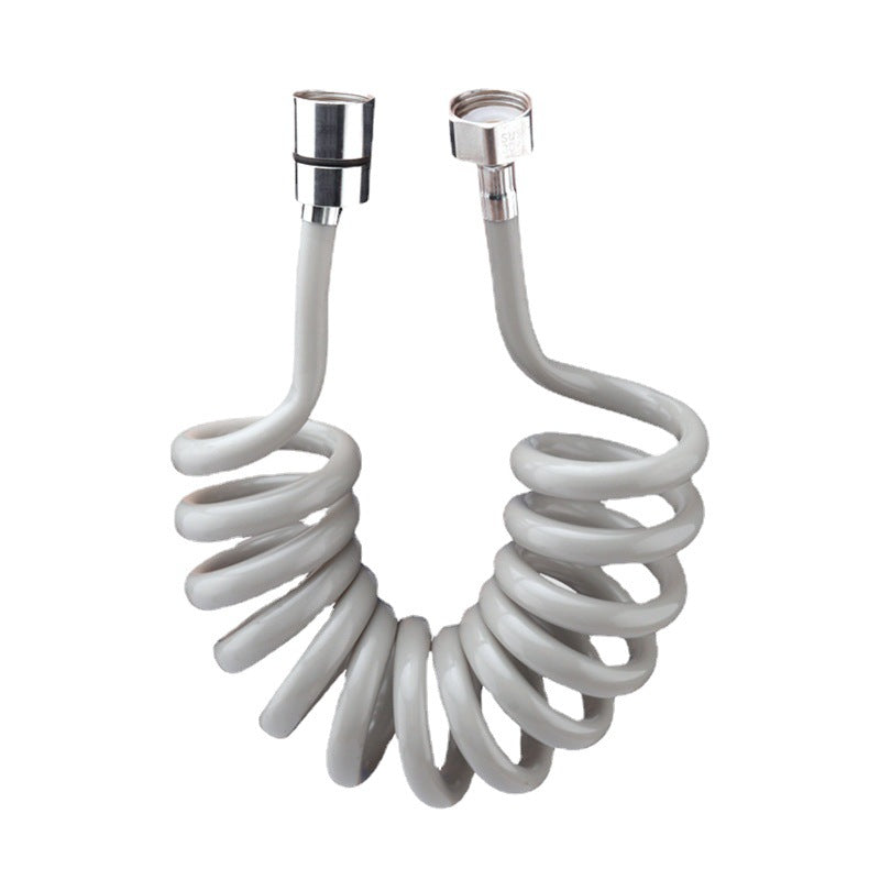 bidet spray gun, telephone line, telescopic hose, water pipe, leak-proof shower head, high-flow PU gray explosion-proof pipe