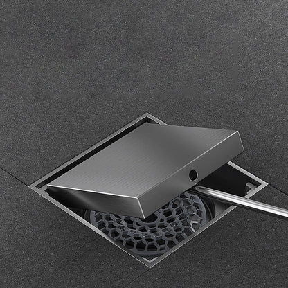 Stainless steel floor drain gun, gray, large capacity, for bathroom shower rooms, insect-proof, toilet, and odor-proof floor drains.