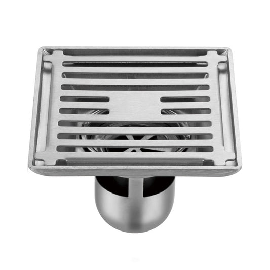 4-inch thickened stainless steel floor drain, large capacity DN110 deep water seal floor drain, hotel bathroom project floor drain