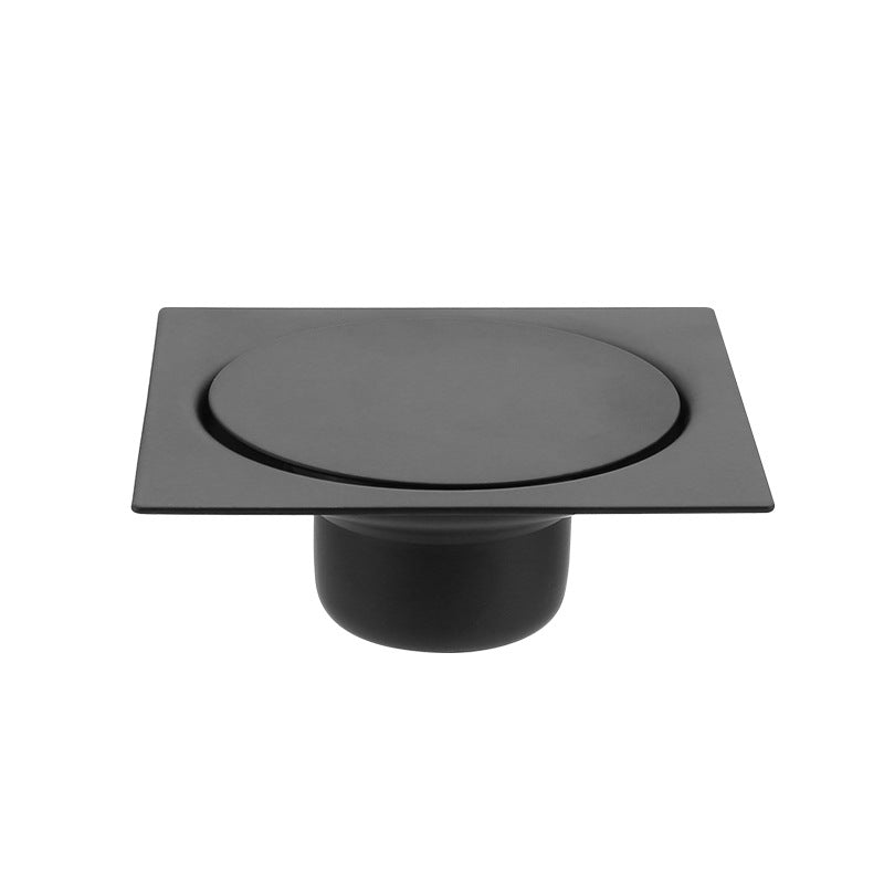 Middle East Egypt Bouncing Floor Drain, Black Foot Pedal Thickened Press-Type Stainless Steel Square 10*10 Glossy
