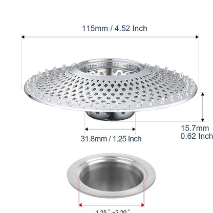 Bathtub hair filter, hair collector, drain anti-clogging device